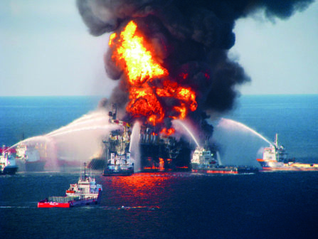 Financing TV production: Coast Guard Attempts Burning Off Oil Leaking From Sunken Rig